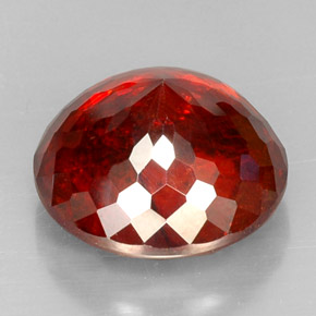 Sphalerite Gemstone in 17.4 mm Size for Sale, Sphalerite Stone in Red Orange Color