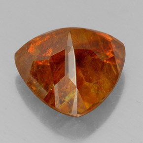 Sphalerite Gemstone in 14.7 x 14.6 mm Size for Sale, Sphalerite Stone in Orange Color