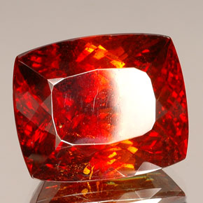 58.99 ct Orange Sphalerite Stone, Natural Sphalerite in Cushion-Cut Shape for Sale