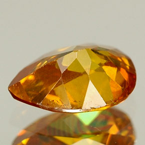 Sphalerite Gemstone in 6.1 x 4.3 mm Size for Sale, Sphalerite Stone in Orange Color