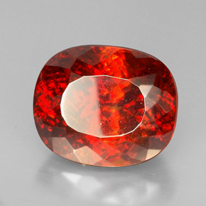 54.74 ct Orange Sphalerite Stone, Natural Sphalerite in Oval Facet Shape for Sale