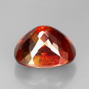 Sphalerite Gemstone in 22.1 x 18.5 mm Size for Sale, Sphalerite Stone in Red Orange Color