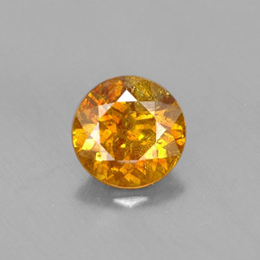 0.67 ct Multicolor Sphalerite Gemstone, Sphalerite Gem in Round Facet Shape for Sale.