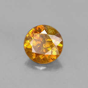 0.67 ct Multicolor Sphalerite Stone, Natural Sphalerite in Round Facet Shape for Sale