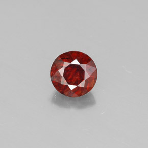 0.50 ct Orange Sphalerite Gemstone, Sphalerite Gem in Round Facet Shape for Sale.