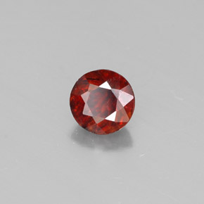 0.50 ct Orange Sphalerite Stone, Natural Sphalerite in Round Facet Shape for Sale