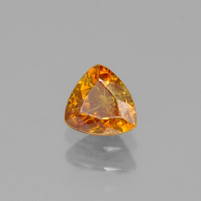 0.47 ct Multicolor Sphalerite Stone, Natural Sphalerite in Trillion Facet Shape for Sale