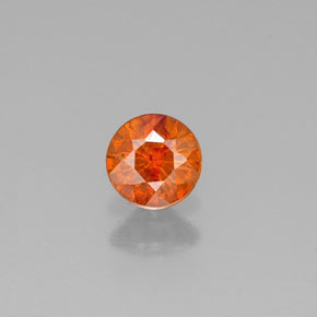 0.31 ct Orange Sphalerite Gemstone, Sphalerite Gem in Diamond-Cut Shape for Sale.