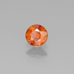 0.31 ct Orange Sphalerite Stone, Natural Sphalerite in Diamond-Cut Shape for Sale