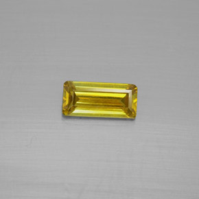 0.83 ct Gold Sphalerite Gemstone, Sphalerite Gem in Octagon Facet Shape for Sale.