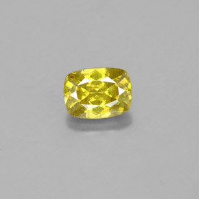 1.01 ct Yellow Sphalerite Gemstone, Sphalerite Gem in Cushion-Cut Shape for Sale.