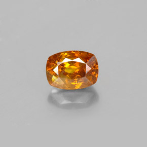 1.09 ct Orange Sphalerite Gemstone, Sphalerite Gem in Cushion-Cut Shape for Sale.