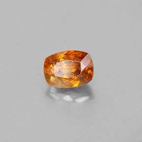 1.09 ct Orange Sphalerite Stone, Natural Sphalerite in Cushion-Cut Shape for Sale