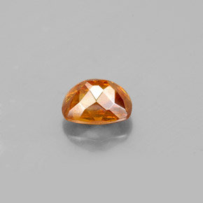 Sphalerite Gemstone in 6.3 x 4.6 mm Size for Sale, Sphalerite Stone in Reddish Orange Color