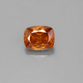 1.50 ct Orange Sphalerite Gemstone, Sphalerite Gem in Cushion-Cut Shape for Sale.