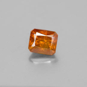 1.22 ct Orange Sphalerite Gemstone, Sphalerite Gem in Octagon / Scissor Cut Shape for Sale.