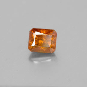 1.22 ct Orange Sphalerite Stone, Natural Sphalerite in Octagon / Scissor Cut Shape for Sale