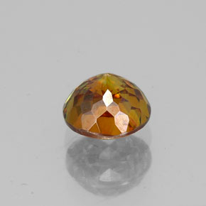 Sphalerite Gemstone in 5.8 mm Size for Sale, Sphalerite Stone in Reddish Orange Color