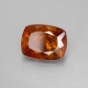 3.70 ct Orange Sphalerite Stone, Natural Sphalerite in Cushion-Cut Shape for Sale