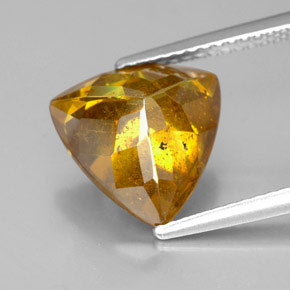 Sphalerite Gemstone in 11 x 11 mm (calibrated) Size for Sale, Sphalerite Stone in Yellow Golden Color