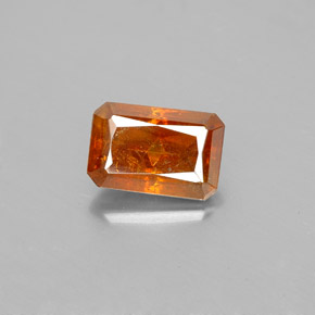 1.86 ct Orange Sphalerite Gemstone, Sphalerite Gem in Octagon / Scissor Cut Shape for Sale.