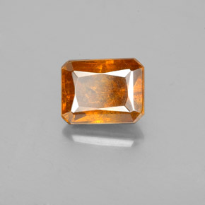 2.15 ct Orange Sphalerite Stone, Natural Sphalerite in Octagon / Scissor Cut Shape for Sale