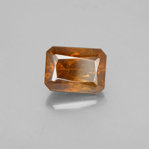 2.17 ct Orange Sphalerite Stone, Natural Sphalerite in Octagon / Scissor Cut Shape for Sale