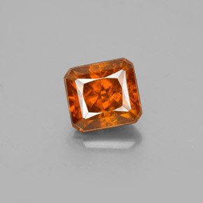 1.96 ct Orange Sphalerite Gemstone, Sphalerite Gem in Octagon / Scissor Cut Shape for Sale.