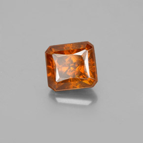 1.96 ct Orange Sphalerite Stone, Natural Sphalerite in Octagon / Scissor Cut Shape for Sale