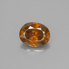 1.32 ct Yellow Sphalerite Gemstone, Sphalerite Gem in Oval Facet Shape for Sale.