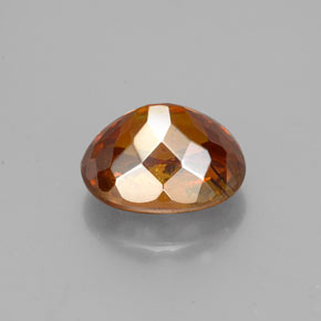 Sphalerite Gemstone in 7.8 x 6.4 mm Size for Sale, Sphalerite Stone in Reddish Orange Color