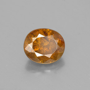 1.81 ct Gold Sphalerite Stone, Natural Sphalerite in Oval Facet Shape for Sale