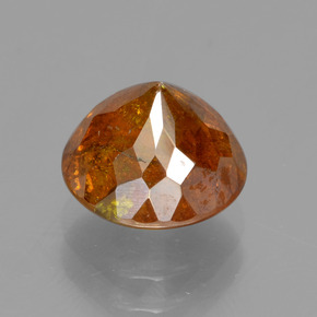 Sphalerite Gemstone in 8.4 mm Size for Sale, Sphalerite Stone in Reddish Orange Color