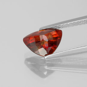 Sphalerite Gemstone in 9.1 x 6.8 mm Size for Sale, Sphalerite Stone in Red Orange Color