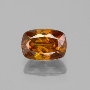 1.19 ct Orange Sphalerite Gemstone, Sphalerite Gem in Cushion-Cut Shape for Sale.