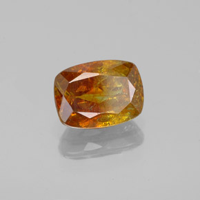 1.88 ct Orange Sphalerite Stone, Natural Sphalerite in Cushion-Cut Shape for Sale