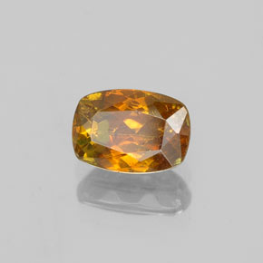 0.88 ct Orange Sphalerite Stone, Natural Sphalerite in Cushion-Cut Shape for Sale