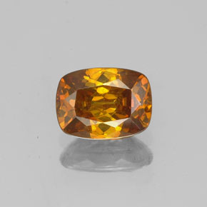 0.98 ct Orange Sphalerite Gemstone, Sphalerite Gem in Cushion-Cut Shape for Sale.
