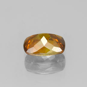 Sphalerite Gemstone in 6.6 x 4.9 mm Size for Sale, Sphalerite Stone in Reddish Orange Color