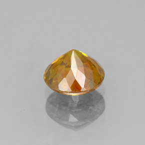 Sphalerite Gemstone in 6 mm (calibrated) Size for Sale, Sphalerite Stone in Reddish Orange Color