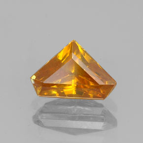 1.20 ct Orange Sphalerite Stone, Natural Sphalerite in Pentagon Shape for Sale