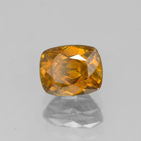 1.33 ct Orange Sphalerite Stone, Natural Sphalerite in Cushion-Cut Shape for Sale