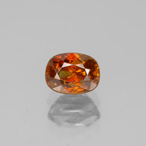 1.01 ct Orange Sphalerite Gemstone, Sphalerite Gem in Cushion-Cut Shape for Sale.
