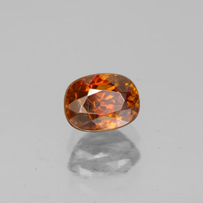 1.01 ct Orange Sphalerite Stone, Natural Sphalerite in Cushion-Cut Shape for Sale
