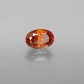 0.93 ct Orange Sphalerite Stone, Natural Sphalerite in Oval Facet Shape for Sale