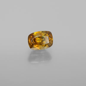 0.62 ct Gold Sphalerite Stone, Natural Sphalerite in Cushion-Cut Shape for Sale