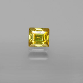 0.66 ct Gold Sphalerite Gemstone, Sphalerite Gem in Square Facet Shape for Sale.