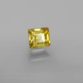 0.66 ct Gold Sphalerite Stone, Natural Sphalerite in Square Facet Shape for Sale