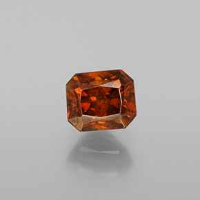 0.85 ct Orange Sphalerite Gemstone, Sphalerite Gem in Octagon / Scissor Cut Shape for Sale.