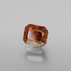 0.85 ct Orange Sphalerite Stone, Natural Sphalerite in Octagon / Scissor Cut Shape for Sale